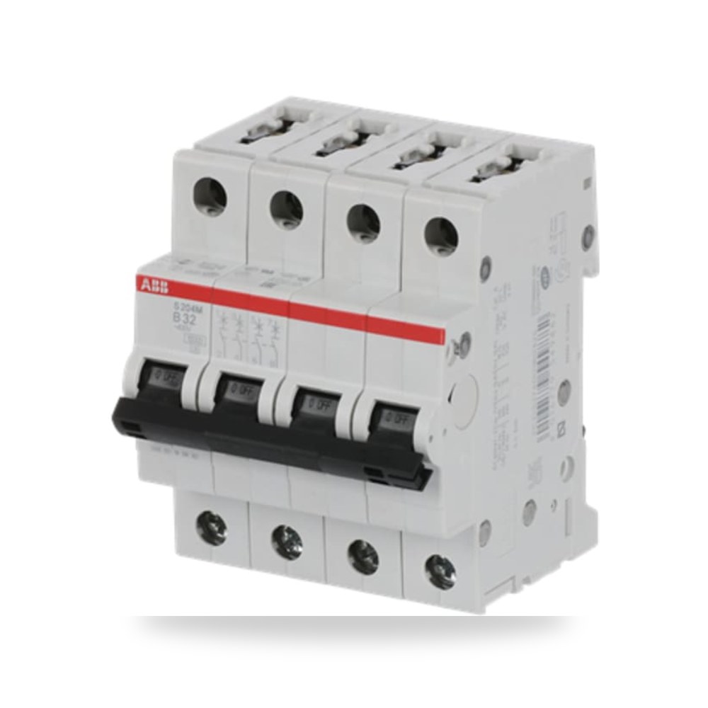 قاطع تيار أوتوماتيكي MCB S200M رباعي 32A ريمكو للتوريدات الصناعية (Reemco Industrial)
