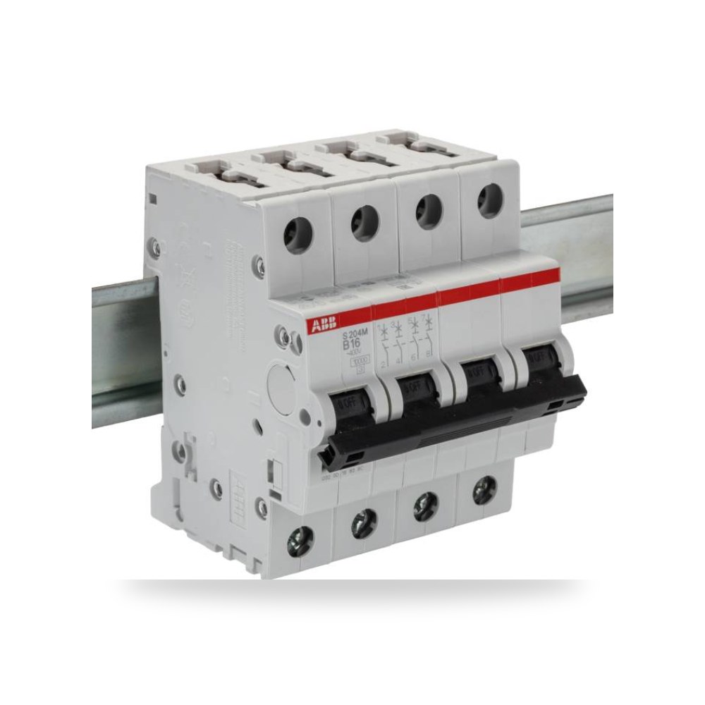 قاطع تيار أوتوماتيكي MCB S200M رباعي 16A ريمكو للتوريدات الصناعية (Reemco Industrial)