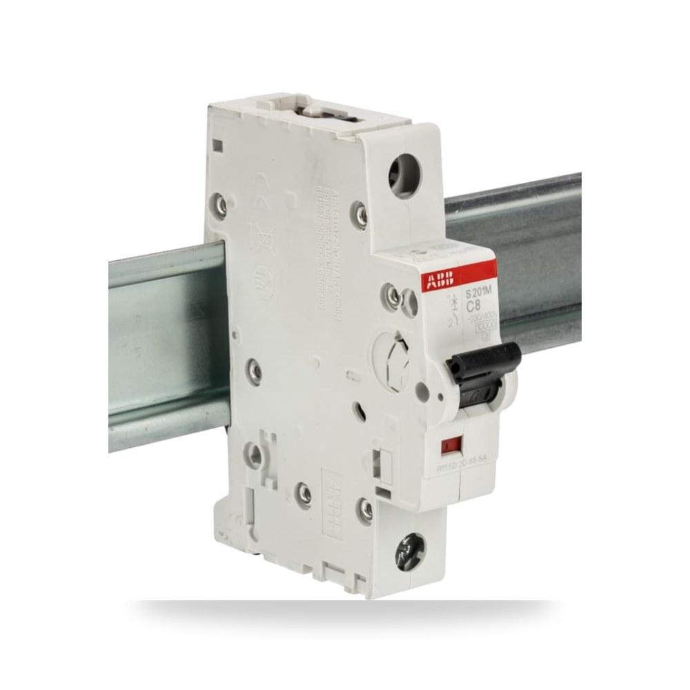 قاطع تيار أوتوماتيكي MCB S200M أحادي 8A منحنى ريمكو للتوريدات الصناعية (Reemco Industrial)