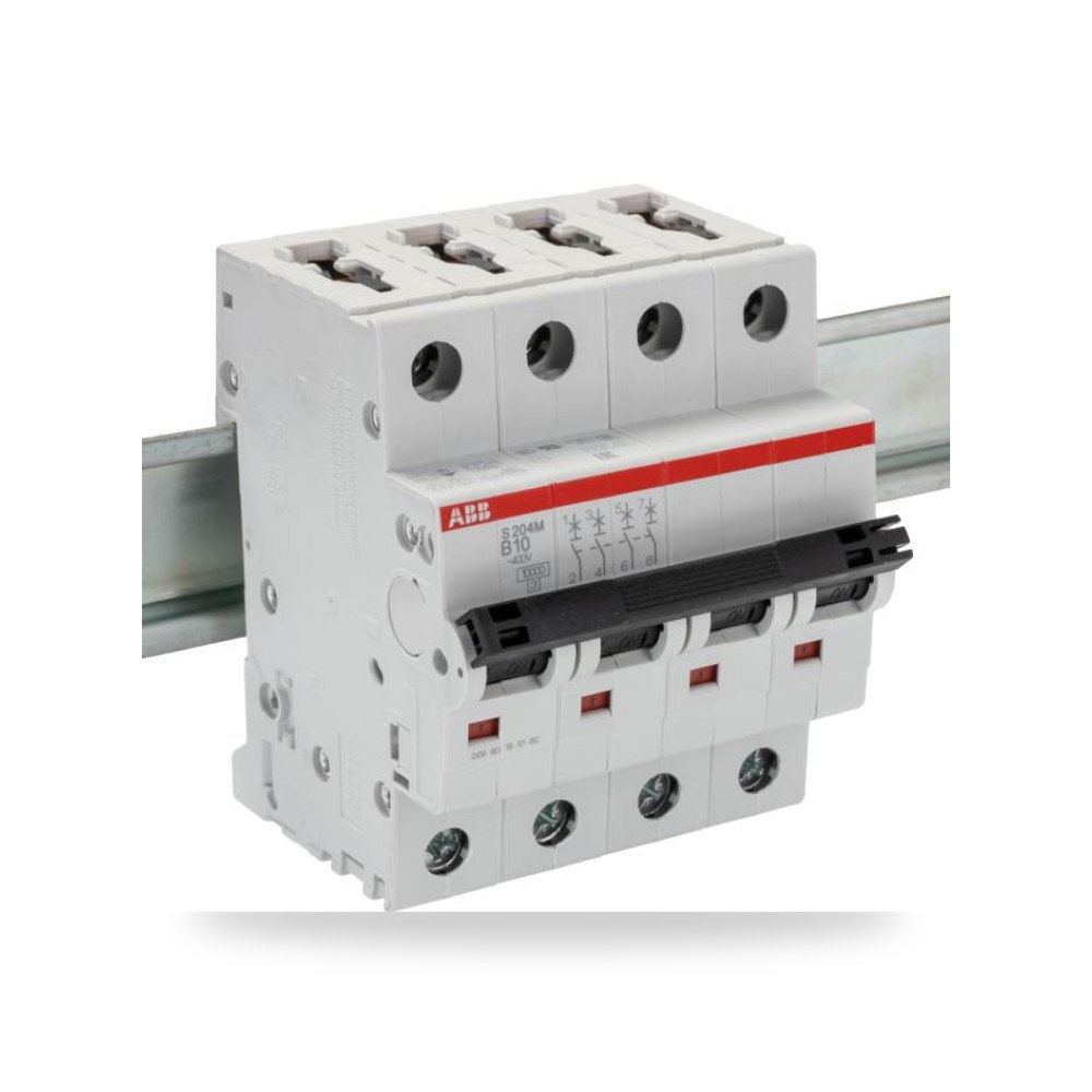قاطع تيار أوتوماتيكي MCB S200M رباعي 10A ريمكو للتوريدات الصناعية (Reemco Industrial)