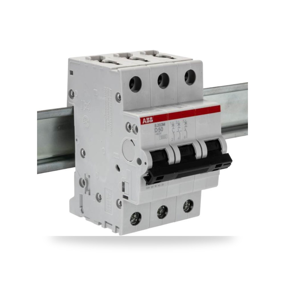 قاطع تيار أوتوماتيكي MCB S200M ثلاثي 50A ريمكو للتوريدات الصناعية (Reemco Industrial) موديل
