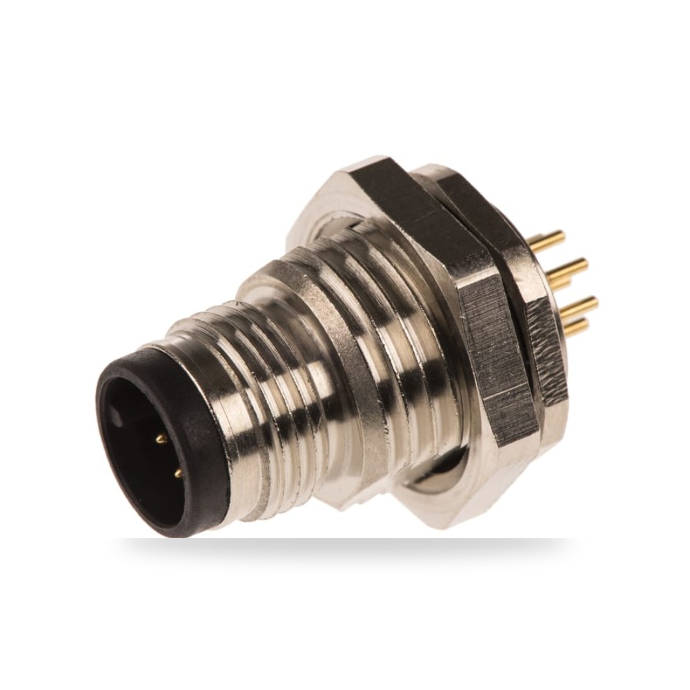 موصل دائري صناعي معتمد M12 8 أطراف ذكر طراز ريمكو للتوريدات الصناعية (Reemco Industrial)