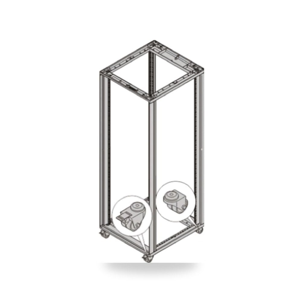 شاسيه راك 19 بوصة كبائن صلب طراز H صناعي RS ريمكو للتوريدات الصناعية (Reemco Industrial)