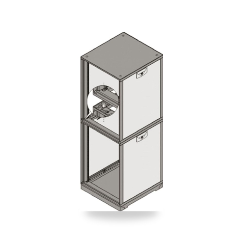 شاسيه راك 19 بوصة كبائن صلب طراز H متين RS ريمكو للتوريدات الصناعية (Reemco Industrial)