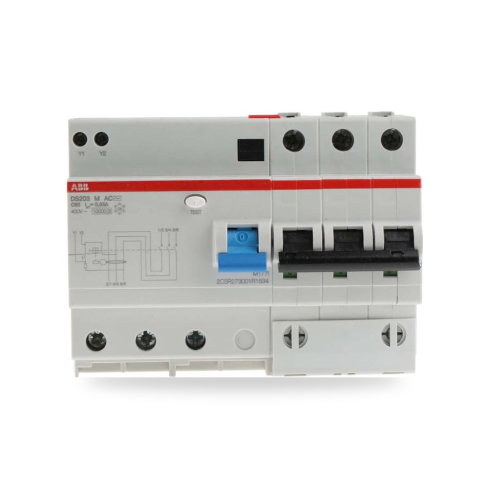 قاطع تيار أوتوماتيكي MCB ثلاثي 63A طراز R RS ريمكو للتوريدات الصناعية (Reemco Industrial)