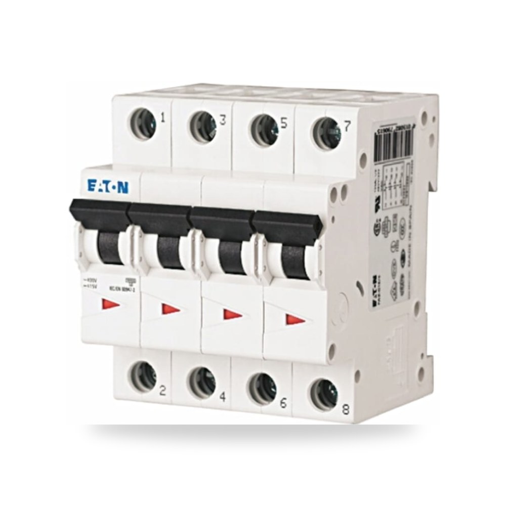 قاطع تيار أوتوماتيكي MCB رباعي 63A منحنى طراز ريمكو للتوريدات الصناعية (Reemco Industrial)