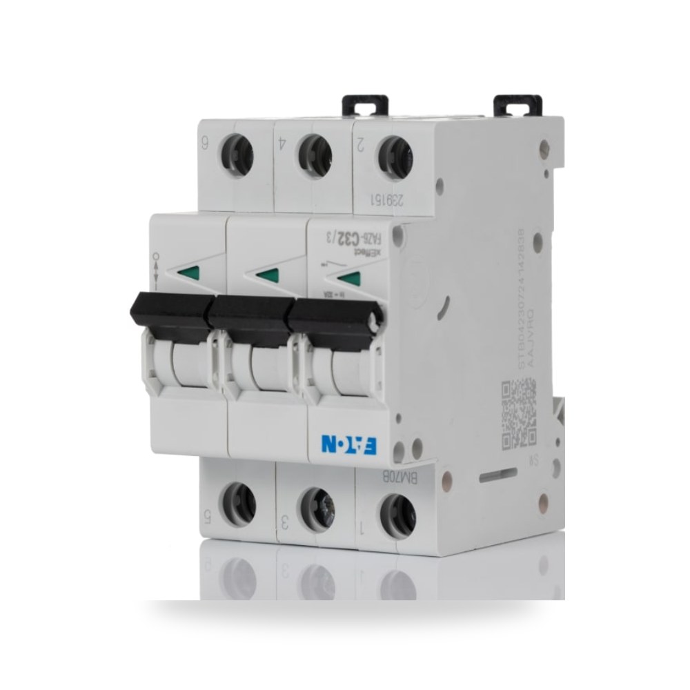 قاطع تيار أوتوماتيكي MCB ثلاثي 32A منحنى C ريمكو للتوريدات الصناعية (Reemco Industrial)