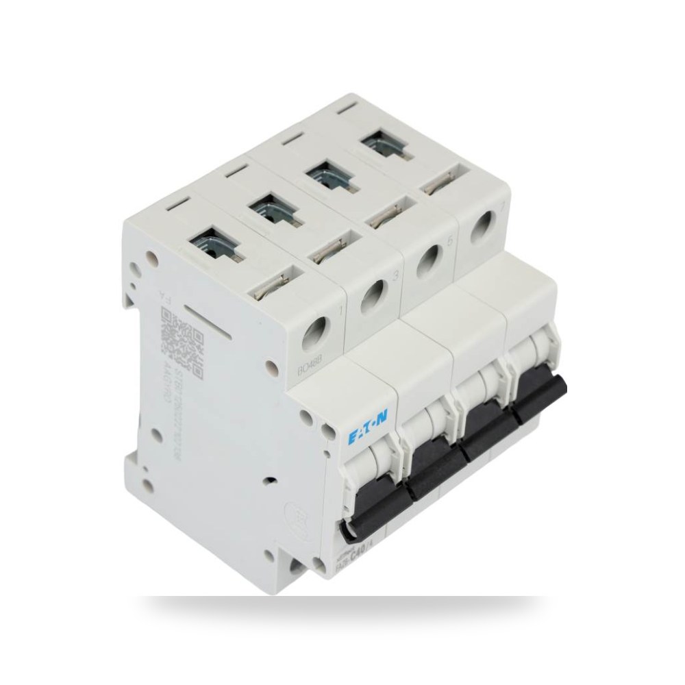 قاطع تيار أوتوماتيكي MCB رباعي 40A منحنى C ريمكو للتوريدات الصناعية (Reemco Industrial)