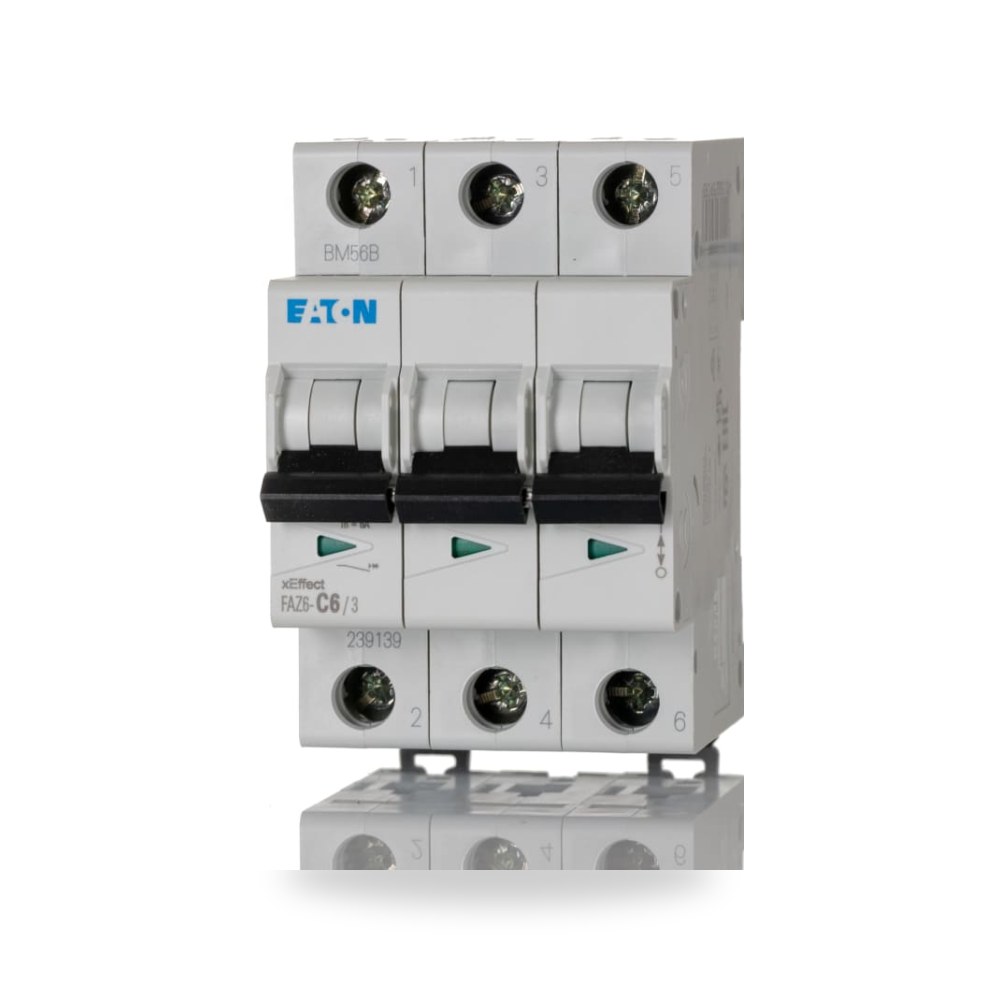 قاطع تيار أوتوماتيكي MCB ثلاثي 6A منحنى أداء ريمكو للتوريدات الصناعية (Reemco Industrial)