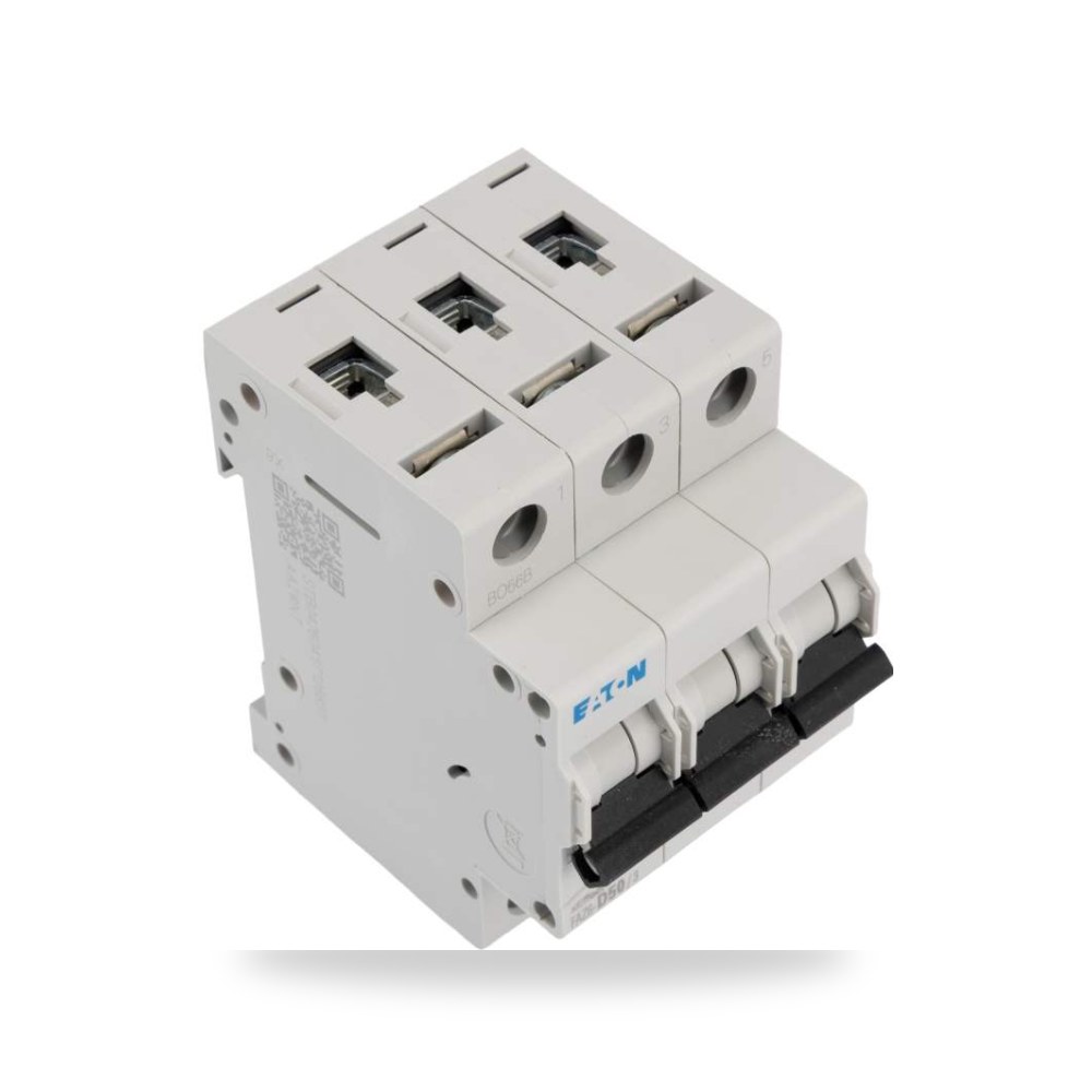 قاطع تيار أوتوماتيكي MCB ثلاثي 50A منحنى D ريمكو للتوريدات الصناعية (Reemco Industrial)