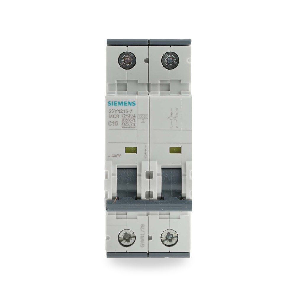 قاطع تيار أوتوماتيكي MCB ثنائي 16A منحنى C ريمكو للتوريدات الصناعية (Reemco Industrial)