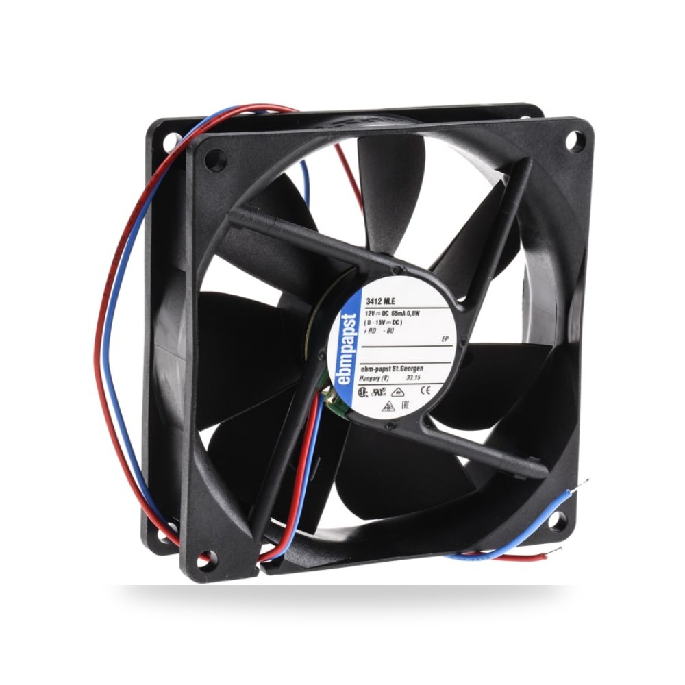 مروحة تبريد محورية للكبائن 12 V 92 مم RS PRO ريمكو للتوريدات الصناعية (Reemco Industrial)