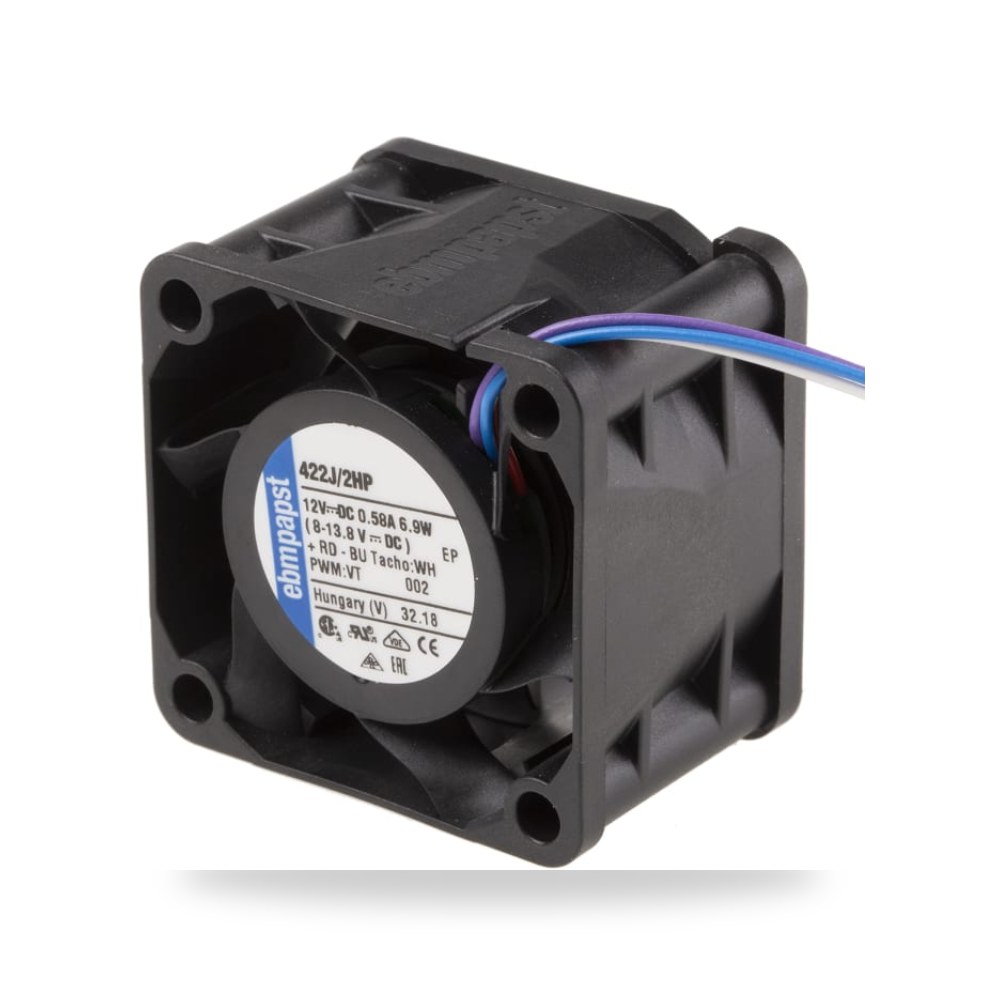 مروحة تبريد محورية للكبائن 12V DC 4 مم RS PRO ريمكو للتوريدات الصناعية (Reemco Industrial)