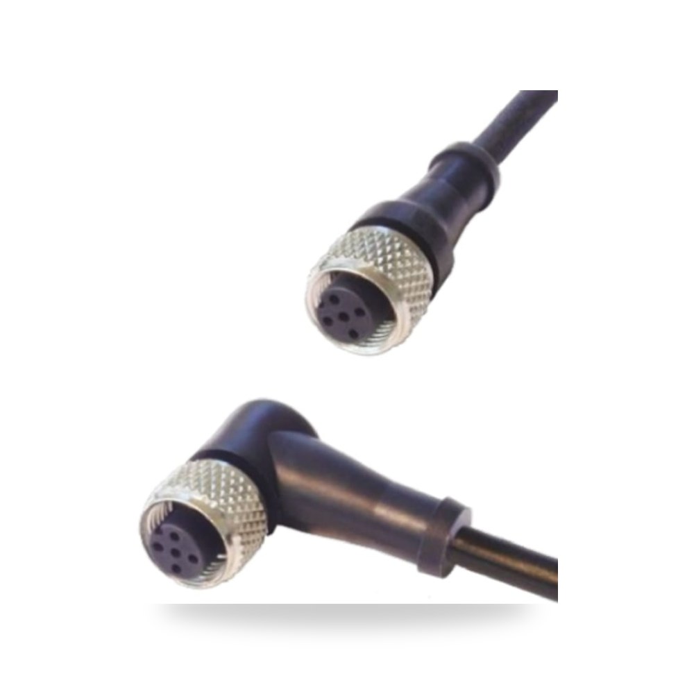 كابل توصيل حساسات ومشغلات M12 4 فئة D A صناعي ريمكو للتوريدات الصناعية (Reemco Industrial)
