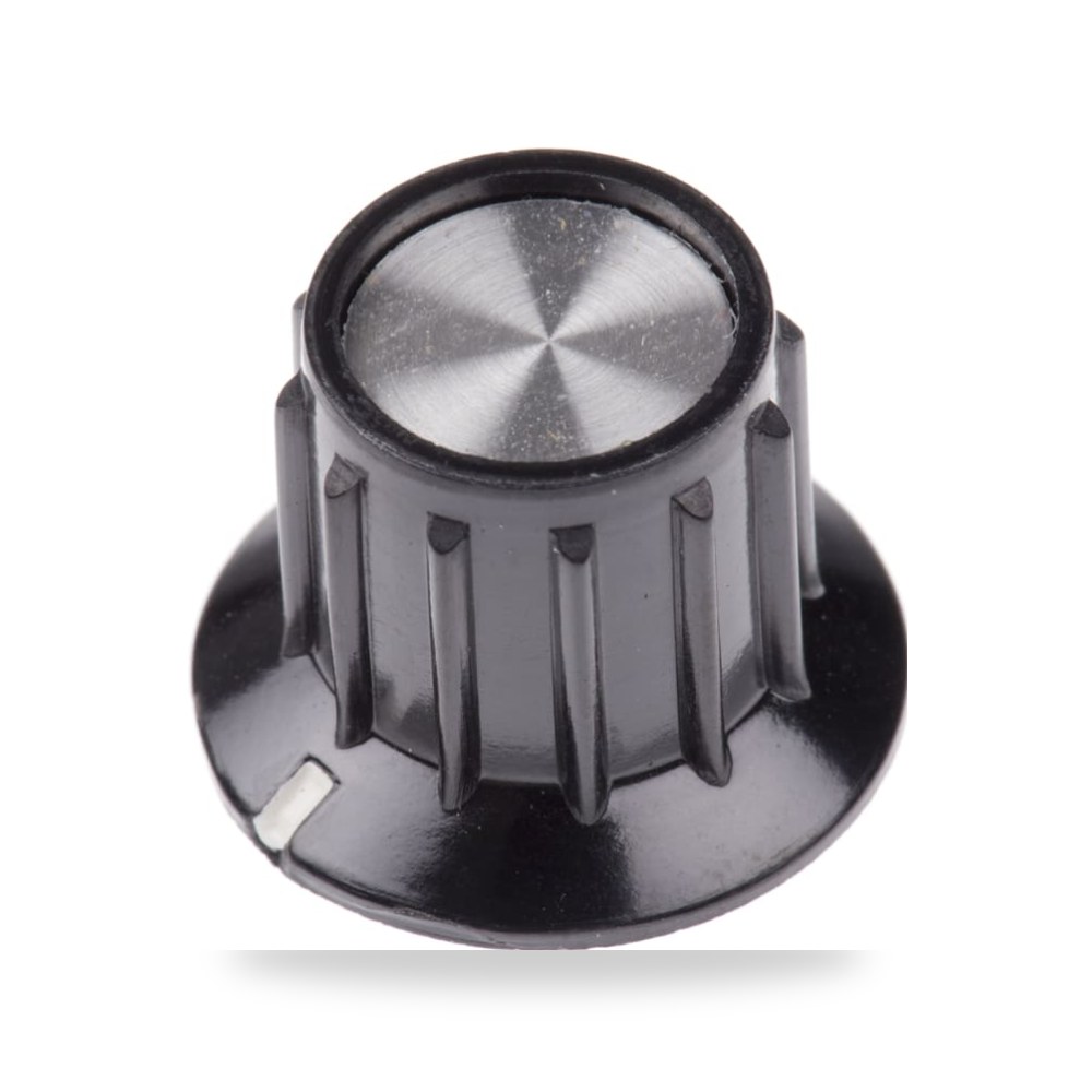مقبض تحكم بكره لبوتنشيوميتر (عمود 6.35mm, قطر 20.2 mm) Reemco Industrial موديل PKA50B1 - 4 آر