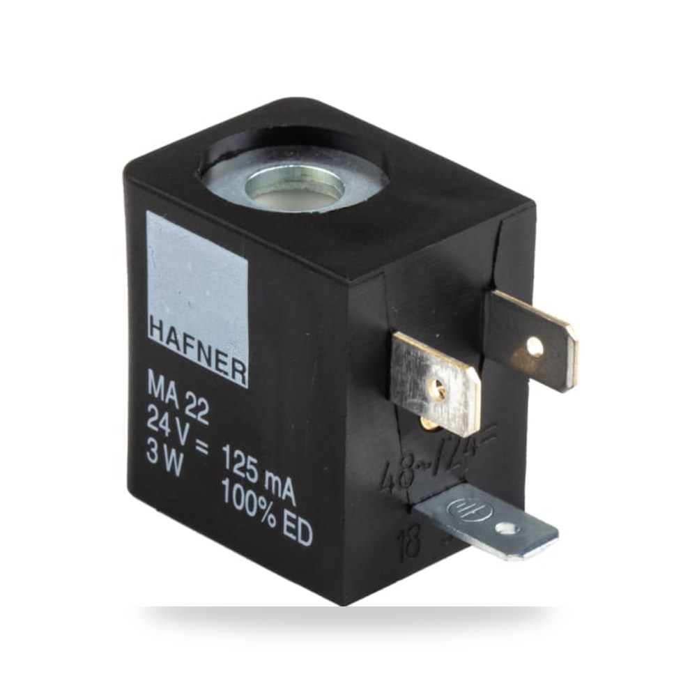 ملف بوبينة صمام سولينويد كهربائي 24V عالي ريمكو للتوريدات الصناعية (Reemco Industrial)
