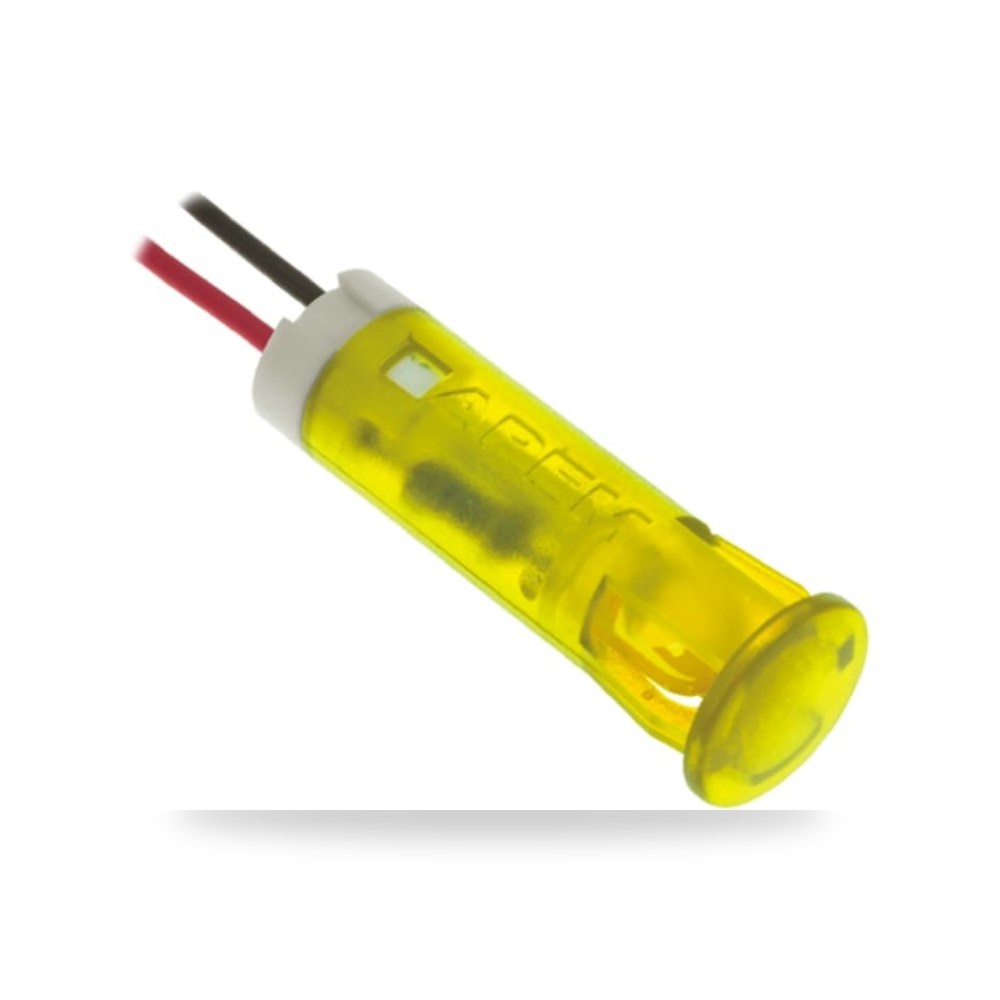 لمبة بيان وإشارة لوحات 24V DC أصفر طراز E RS ريمكو للتوريدات الصناعية (Reemco Industrial)