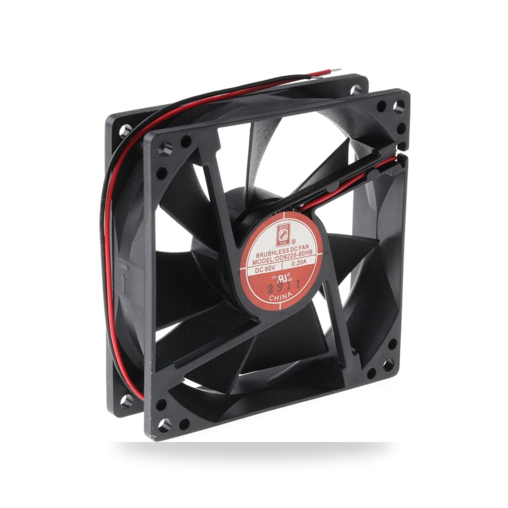 مروحة تبريد محورية للكبائن 60V DC 92 مم طراز ريمكو للتوريدات الصناعية (Reemco Industrial)