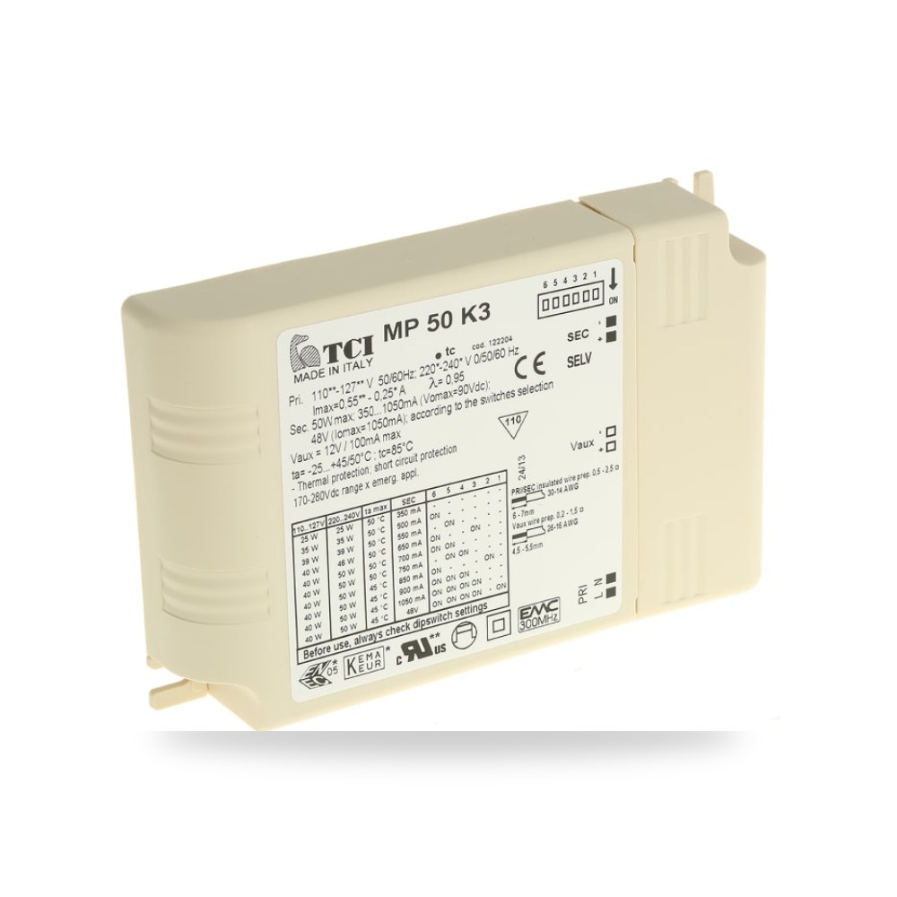 محول وترانس إلكتروني بالاست إضاءة 50 واط 220V ريمكو للتوريدات الصناعية (Reemco Industrial)
