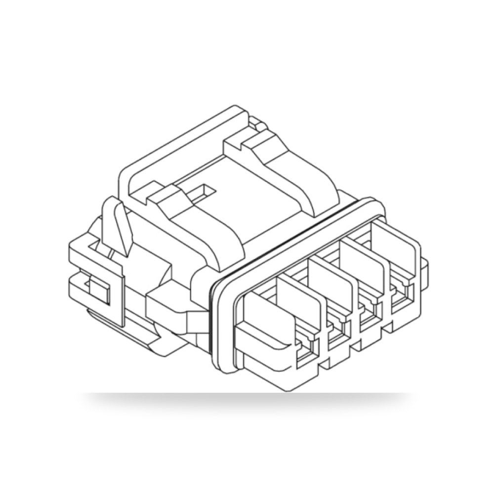 فيش وموصل كهرباء سيارات 2 خط طراز T صناعي RS ريمكو للتوريدات الصناعية (Reemco Industrial)