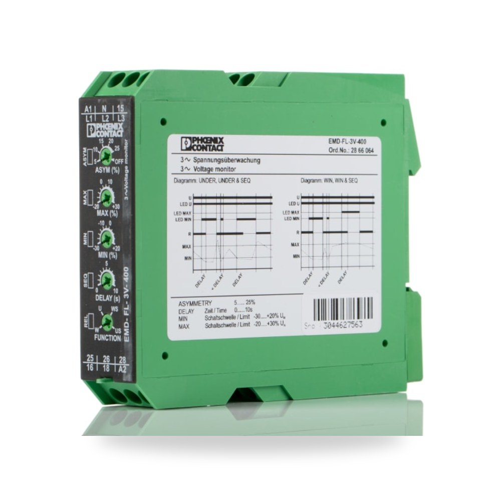 ريليه مراقبة وحماية فازات صناعي 3 فاز 230V ريمكو للتوريدات الصناعية (Reemco Industrial) موديل