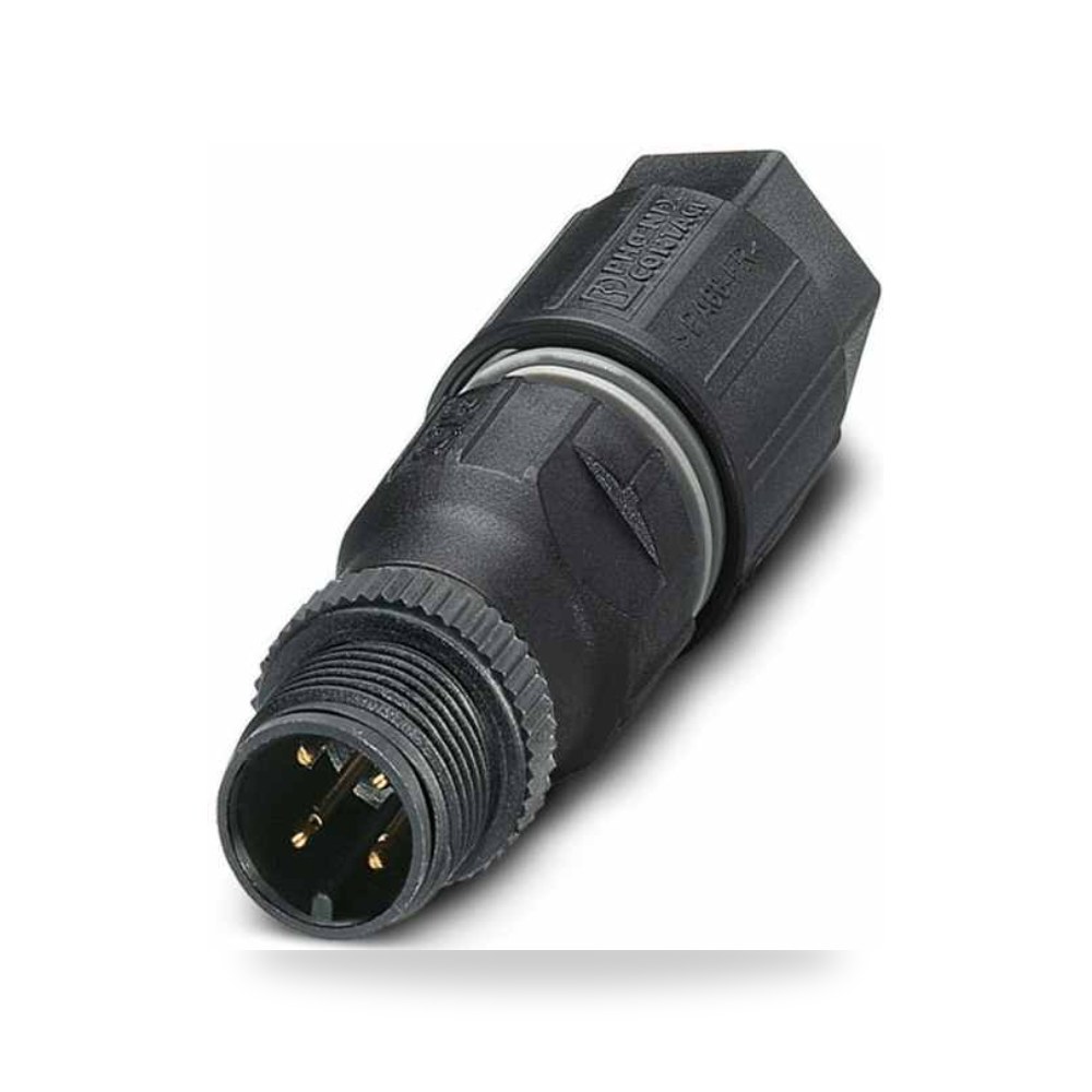 موصل دائري صناعي M12 4 أطراف كابل مستقيم طراز ريمكو للتوريدات الصناعية (Reemco Industrial)