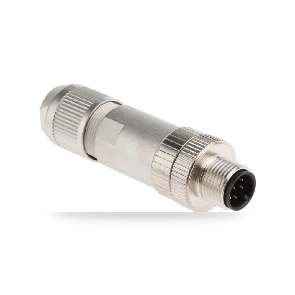 موصل دائري صناعي معتمد M12 8 أطراف طراز D RS ريمكو للتوريدات الصناعية (Reemco Industrial)