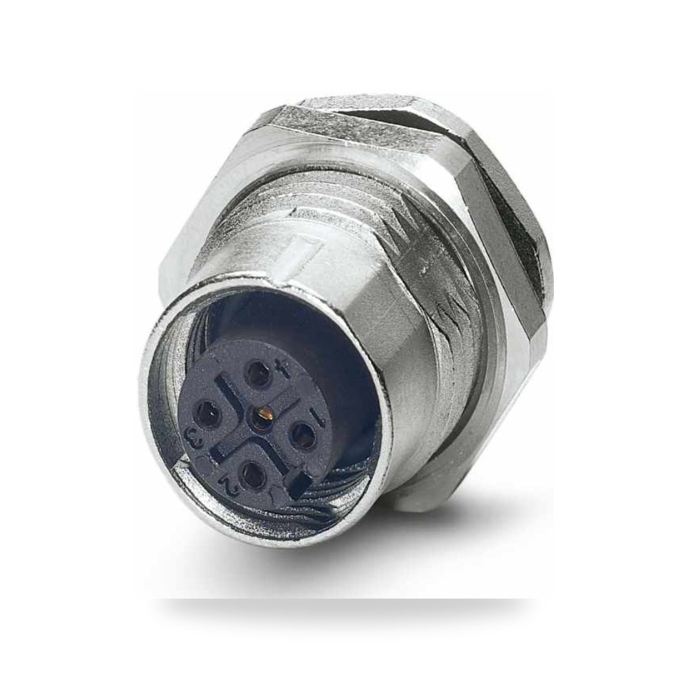 موصل دائري صناعي معتمد M12 5 أطراف أنثى طراز ريمكو للتوريدات الصناعية (Reemco Industrial)