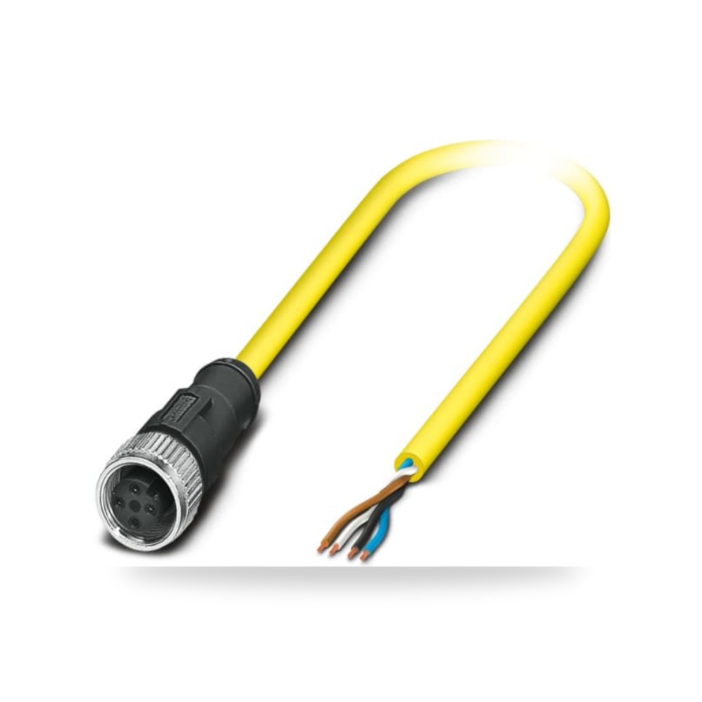 كابل توصيل حساسات ومشغلات M12 4 فئة D S صناعي ريمكو للتوريدات الصناعية (Reemco Industrial)