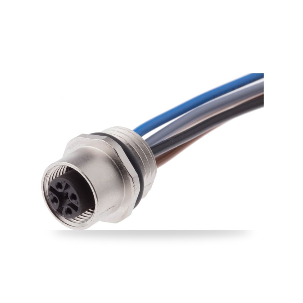 موصل دائري صناعي M12 5 أطراف كابل طراز مميز ريمكو للتوريدات الصناعية (Reemco Industrial)