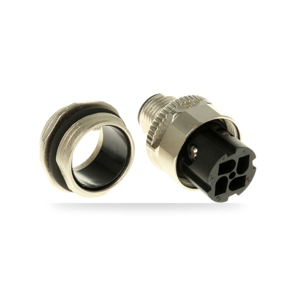 موصل دائري صناعي معتمد M12 4 أطراف لوحات طراز ريمكو للتوريدات الصناعية (Reemco Industrial)