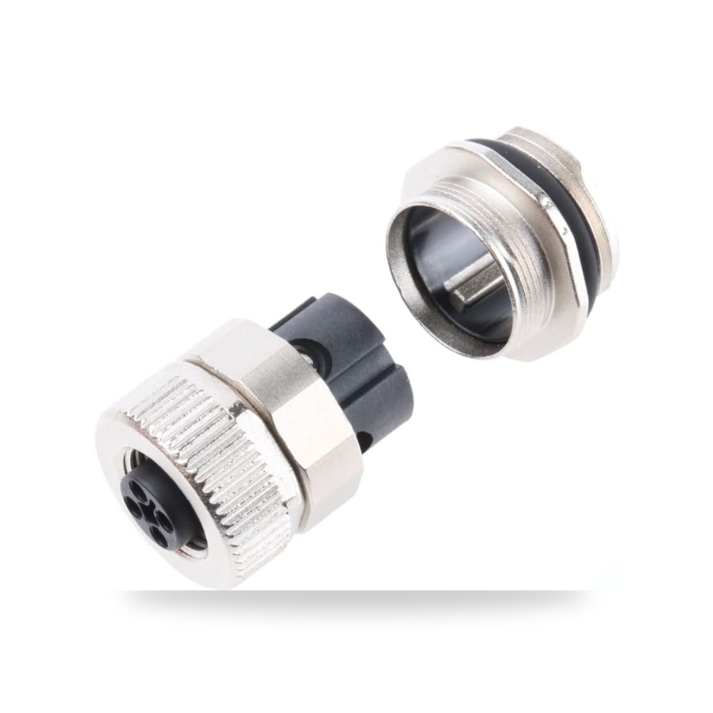 موصل دائري صناعي معتمد M12 4 أطراف لوحات طراز ريمكو للتوريدات الصناعية (Reemco Industrial)