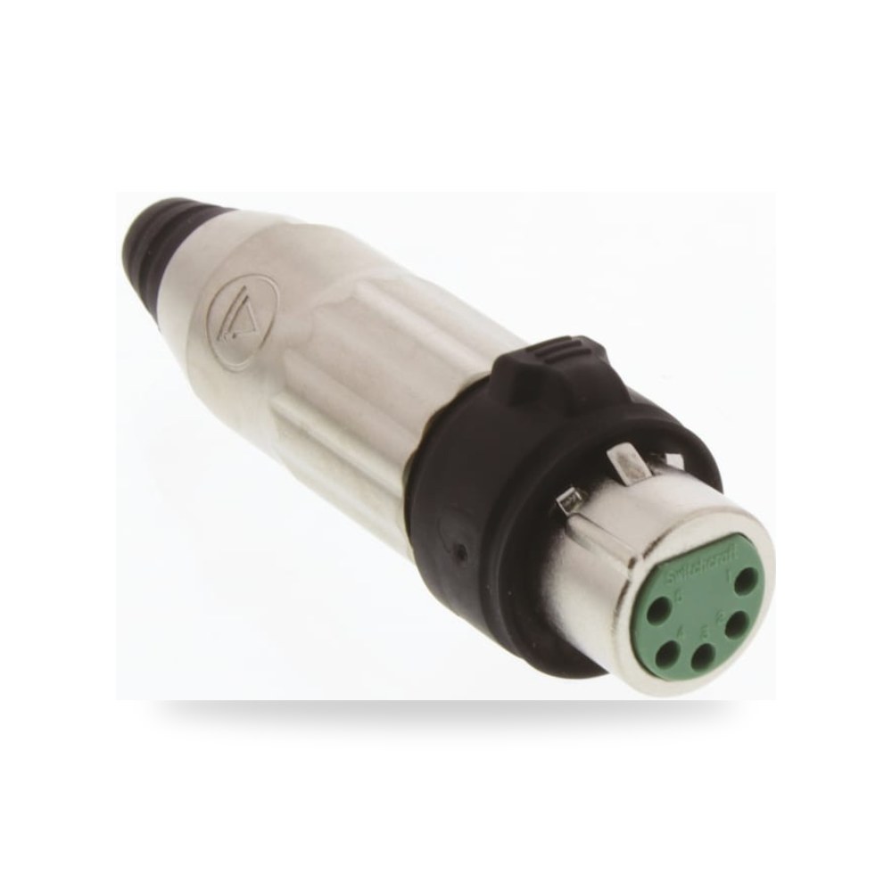 موصل إشارات وفيش XLR صوتي صناعي طراز F شاق RS ريمكو للتوريدات الصناعية (Reemco Industrial)