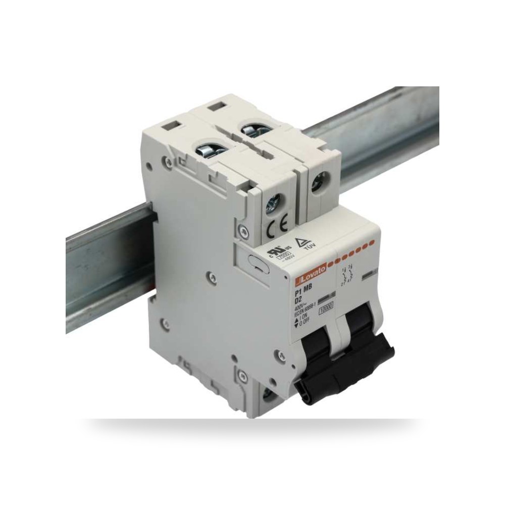 قاطع تيار أوتوماتيكي MCB ثنائي 2A منحنى نسخة ريمكو للتوريدات الصناعية (Reemco Industrial)