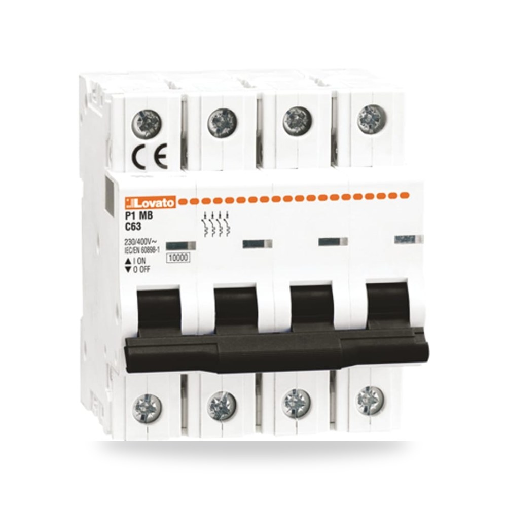 قاطع تيار أوتوماتيكي MCB رباعي 1A منحنى C RS ريمكو للتوريدات الصناعية (Reemco Industrial)
