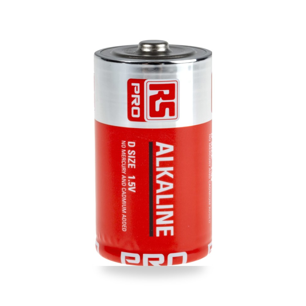 بطارية قلوية D 1.5V معتمد للمشاريع RS PRO ريمكو للتوريدات الصناعية (Reemco Industrial) موديل