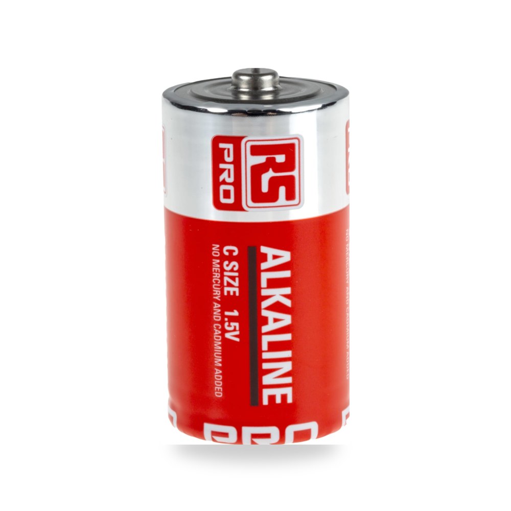 بطارية قلوية C 1.5V عالية معتمد للمشاريع RS ريمكو للتوريدات الصناعية (Reemco Industrial)