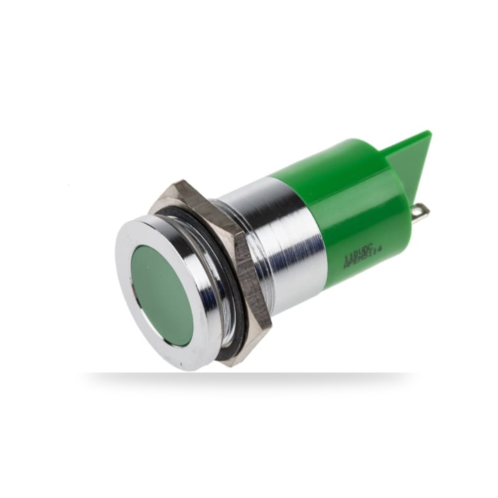 لمبة بيان وإشارة لوحات 110V DC أخضر صناعي RS ريمكو للتوريدات الصناعية (Reemco Industrial)