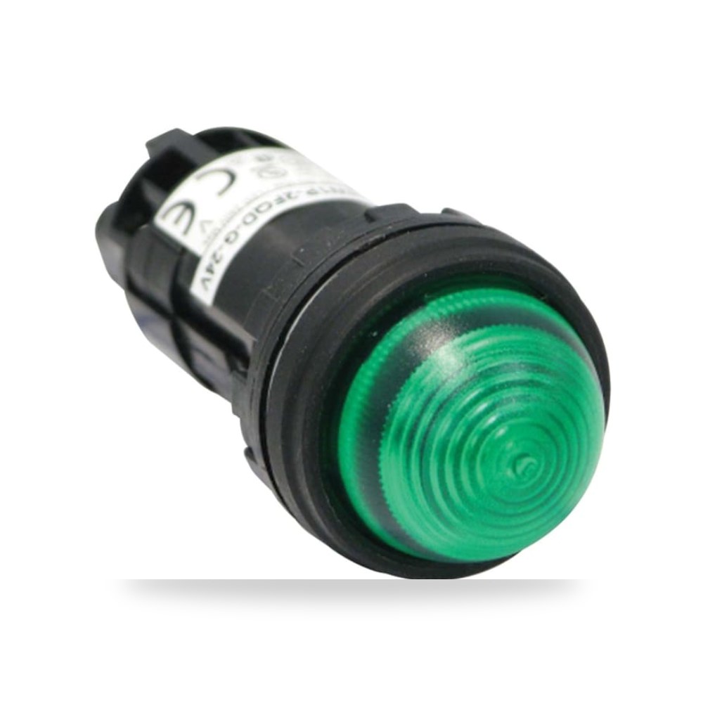 لمبة بيان وإشارة لوحات 24V DC أخضر 22.3 مم RS ريمكو للتوريدات الصناعية (Reemco Industrial)