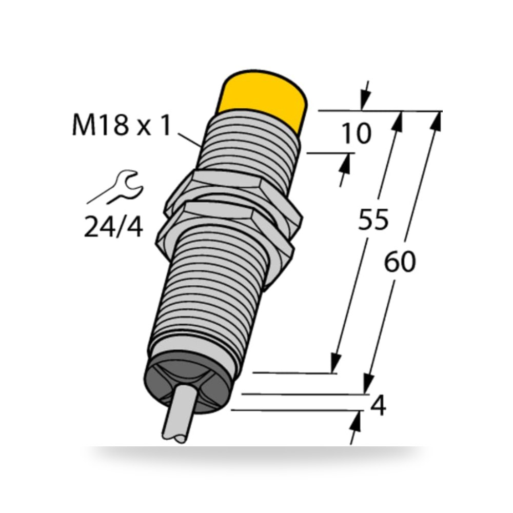 حساس تقارب حثي صناعي M18 دقيق طراز J شاق RS ريمكو للتوريدات الصناعية (Reemco Industrial)