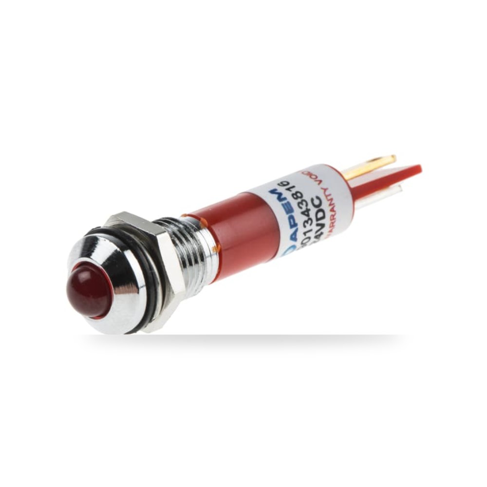 لمبة بيان وإشارة لوحات 24V DC أحمر طراز V RS ريمكو للتوريدات الصناعية (Reemco Industrial)
