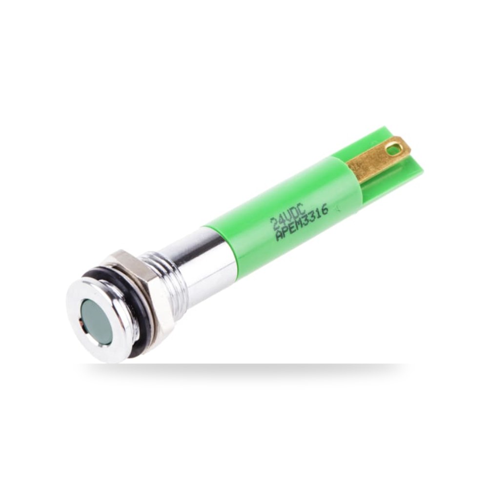 لمبة بيان وإشارة لوحات 24V DC أخضر طراز T RS ريمكو للتوريدات الصناعية (Reemco Industrial)