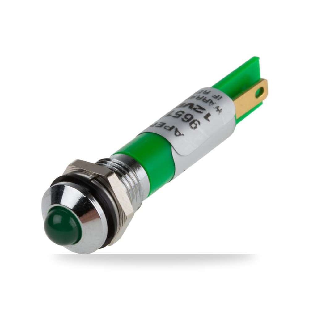 لمبة بيان وإشارة لوحات 12V DC أخضر طراز F RS ريمكو للتوريدات الصناعية (Reemco Industrial)