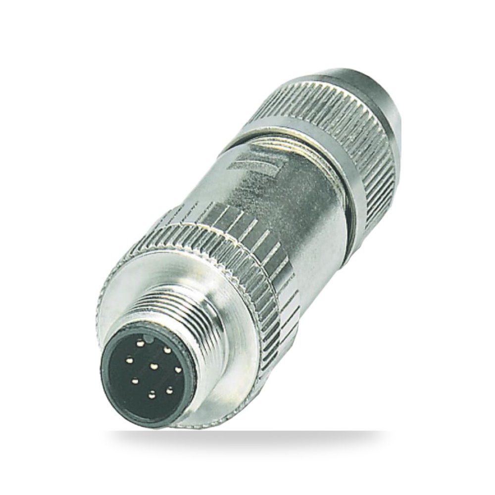 موصل دائري صناعي M12 8 أطراف للمنشآت والورش ريمكو للتوريدات الصناعية (Reemco Industrial)