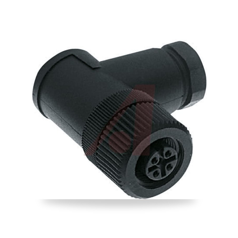 موصل دائري صناعي M12 4 أطراف كابل مستقيم طراز ريمكو للتوريدات الصناعية (Reemco Industrial)
