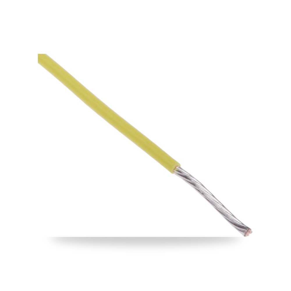 سلك توصيل مرن بوردات 22 AWG أصفر 100 طراز ريمكو للتوريدات الصناعية (Reemco Industrial)