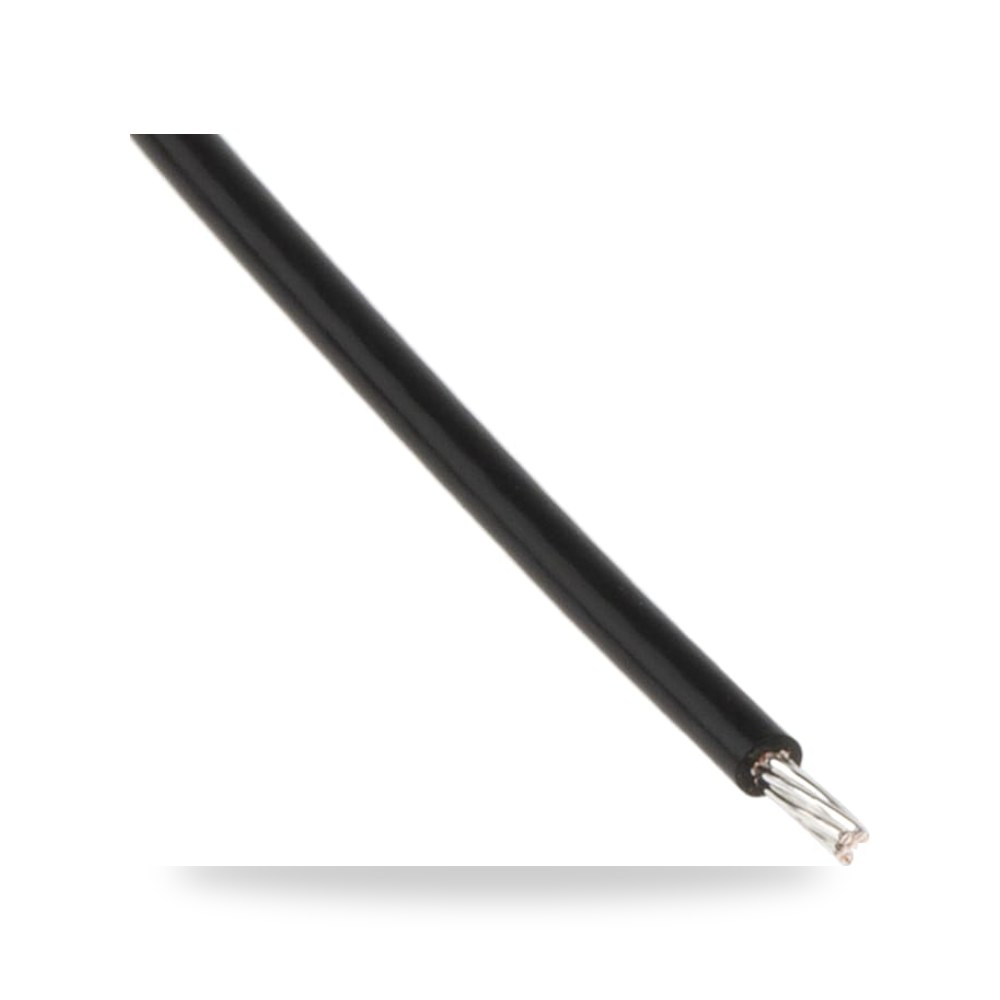سلك توصيل مرن بوردات 24 AWG أسود 100 طراز ريمكو للتوريدات الصناعية (Reemco Industrial)