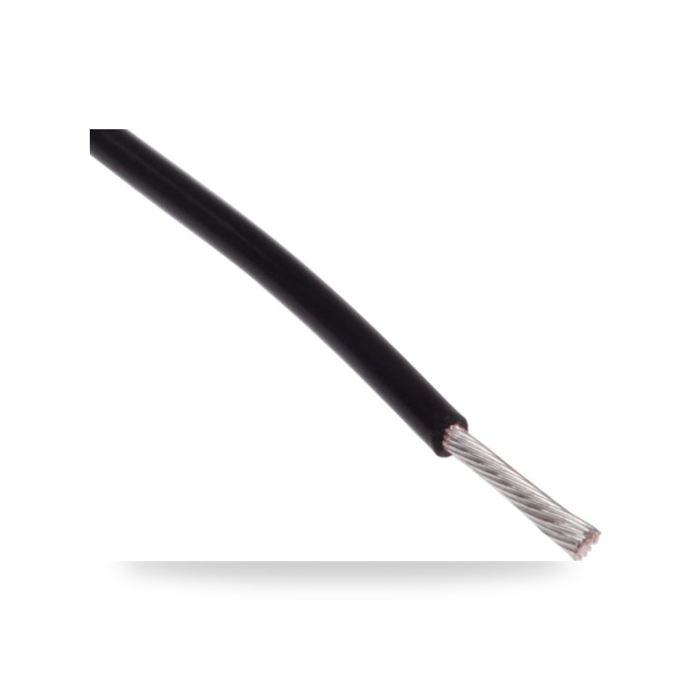 سلك توصيل مرن بوردات 22 AWG أسود 100 طراز ريمكو للتوريدات الصناعية (Reemco Industrial)