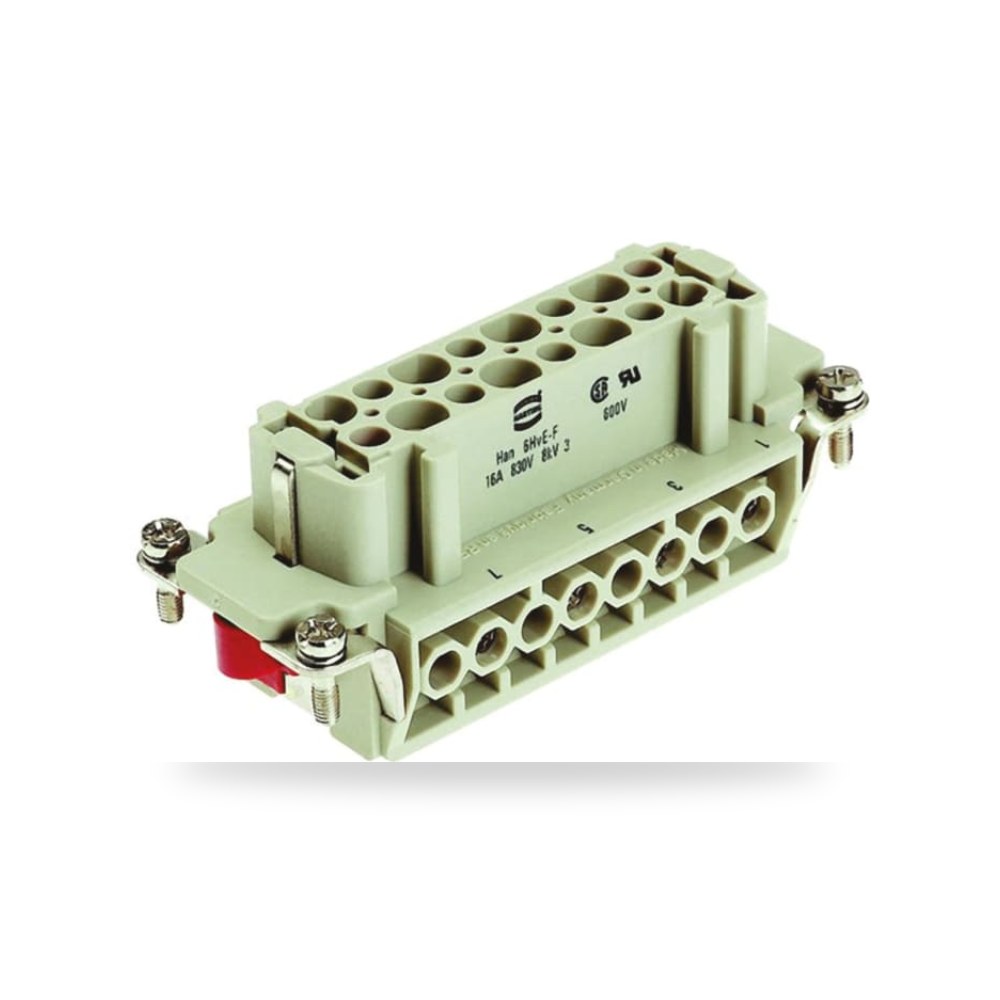 قلب وموديول موصلات قدرة صناعية 16A 6 خط طراز ريمكو للتوريدات الصناعية (Reemco Industrial)