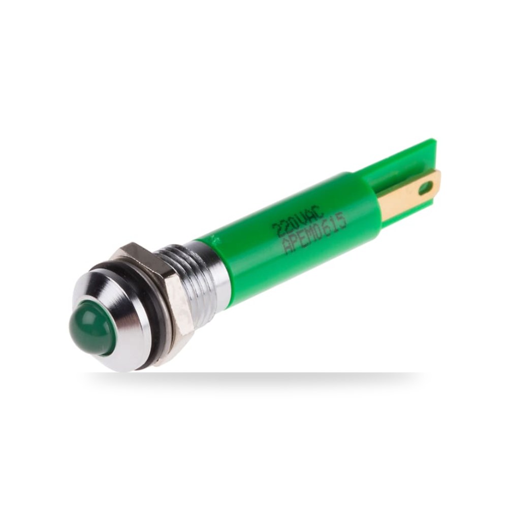 لمبة بيان وإشارة لوحات 220V AC أخضر تقنية ريمكو للتوريدات الصناعية (Reemco Industrial) موديل
